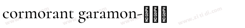 cormorant garamon字体转换
